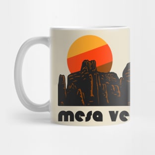 Retro Mesa Verde ))(( Tourist Souvenir National Park Design Mug